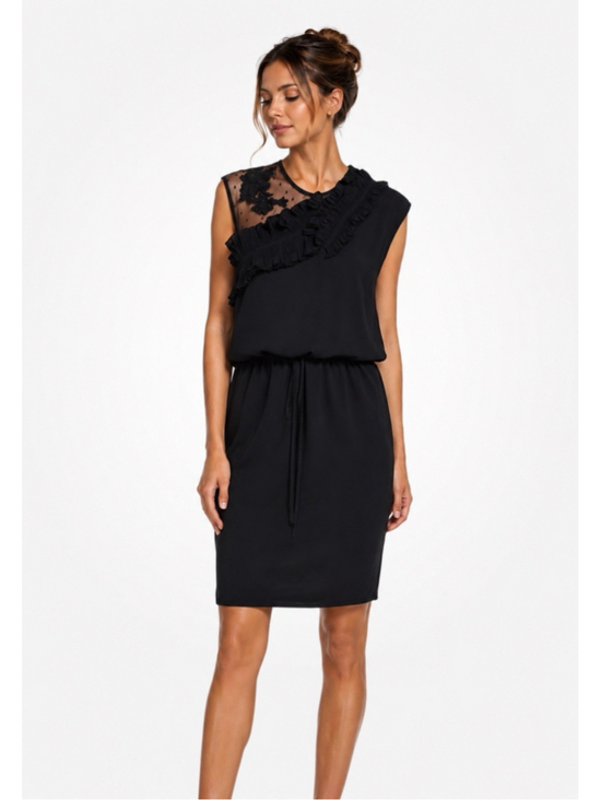 BCBGMAXAZRIA Dresses & Skirts - NWT BCBG Max Azria Black Polka Dot Lace Short Cocktail Dress Sz XS Women’s